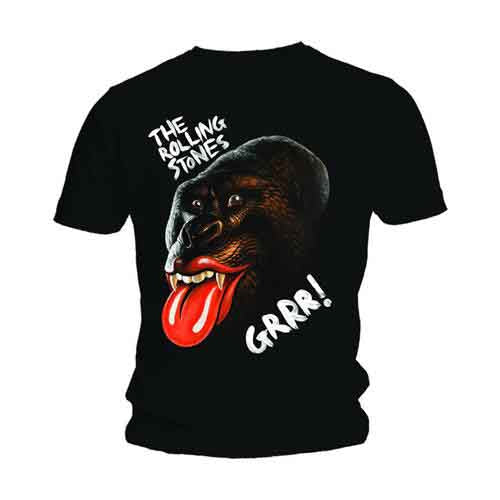 The Rolling Stones Grrr Black Gorilla Mens T Shirt