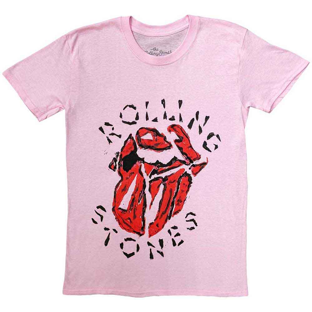 The Rolling Stones Hackney Diamonds Painted Tongue Mens T Shirt