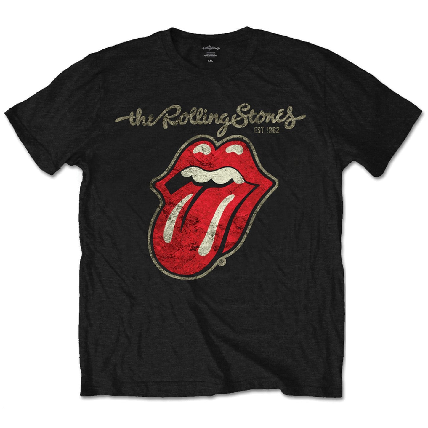 The Rolling Stones Plastered Tongue Mens T Shirt