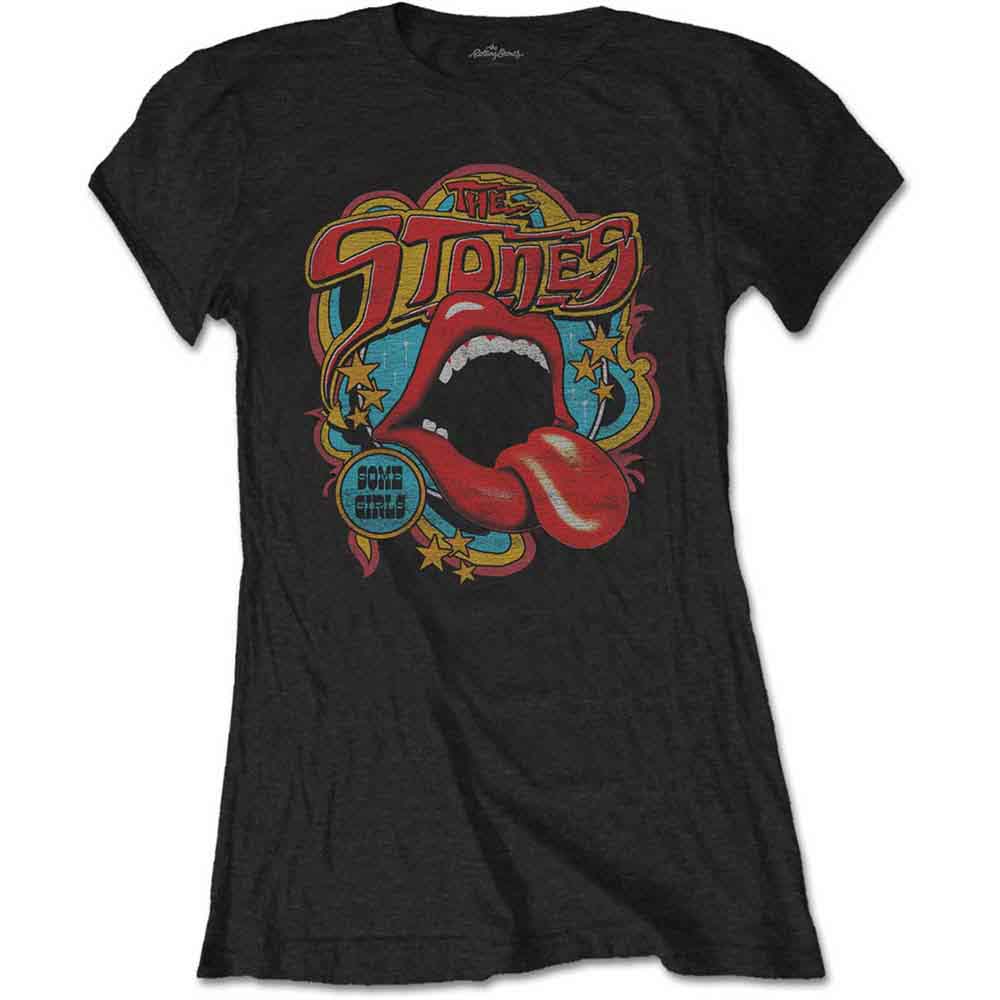 The Rolling Stones Retro 70s Vibe Womens T Shirt