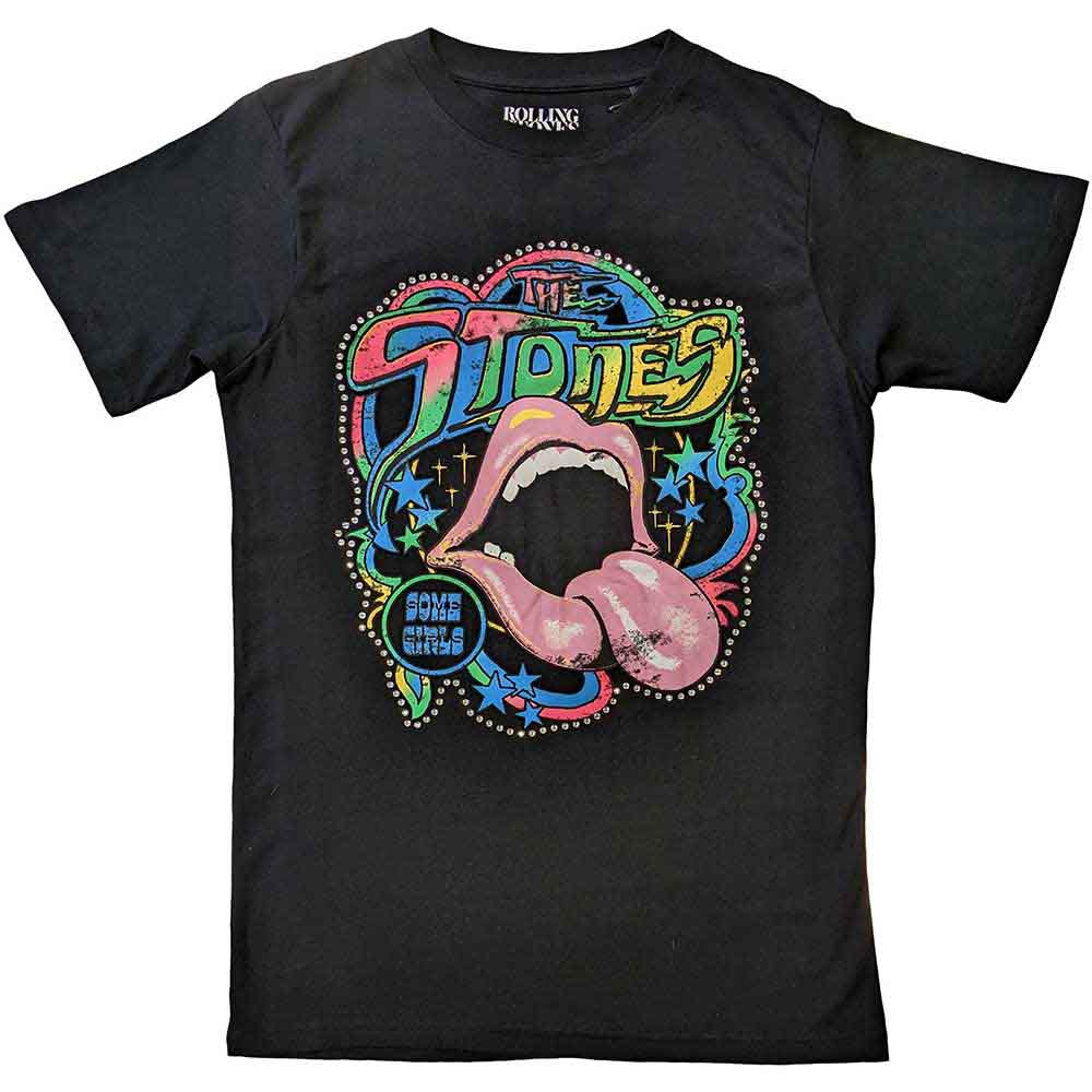 The Rolling Stones Some Girls Neon Tongue Mens T Shirt