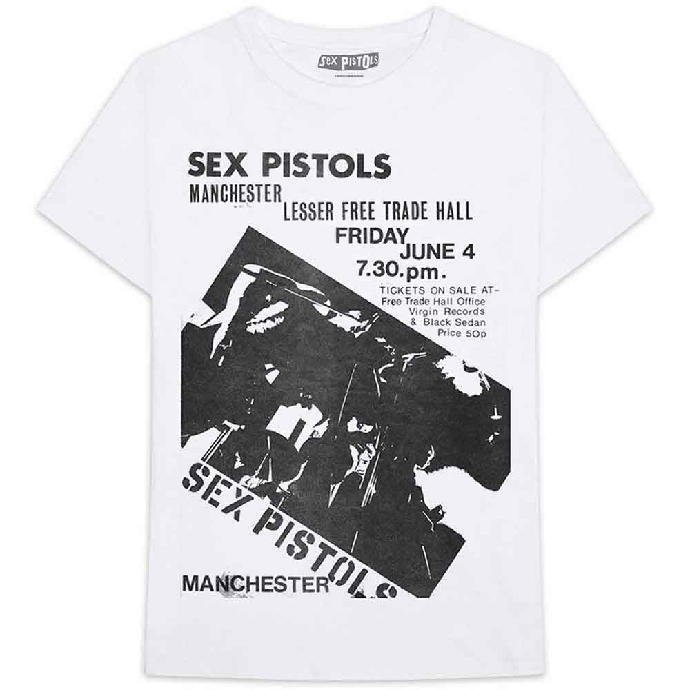 The Sex Pistols Manchester Flyer Mens T Shirt