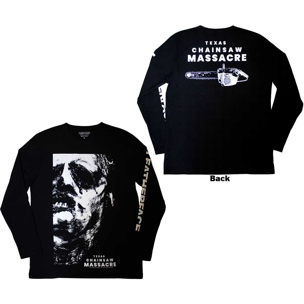 The Texas Chainsaw Massacre Leather Face Long Sleeve Shirt