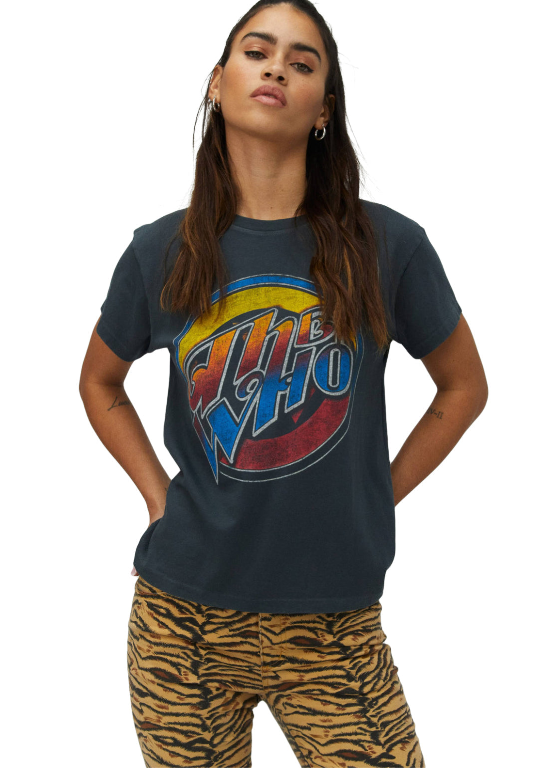 The Who USA Tour Womens Tee Band T Shirt Black by Daydreamer LA