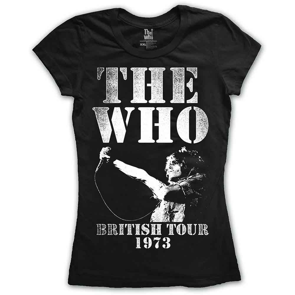 The Who British Tour 1973 Womens T Shirt