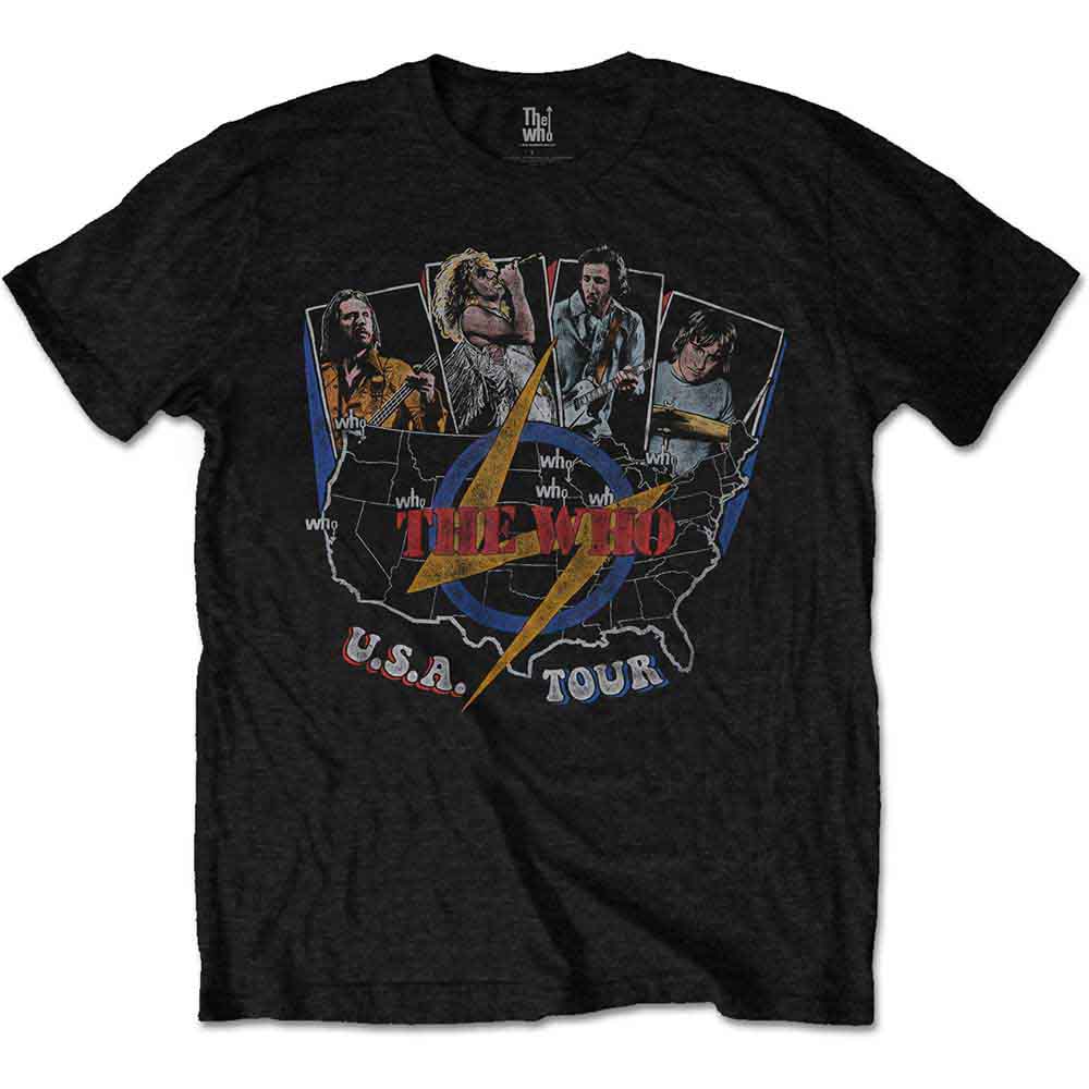 The Who USA Tour Vintage Mens T Shirt
