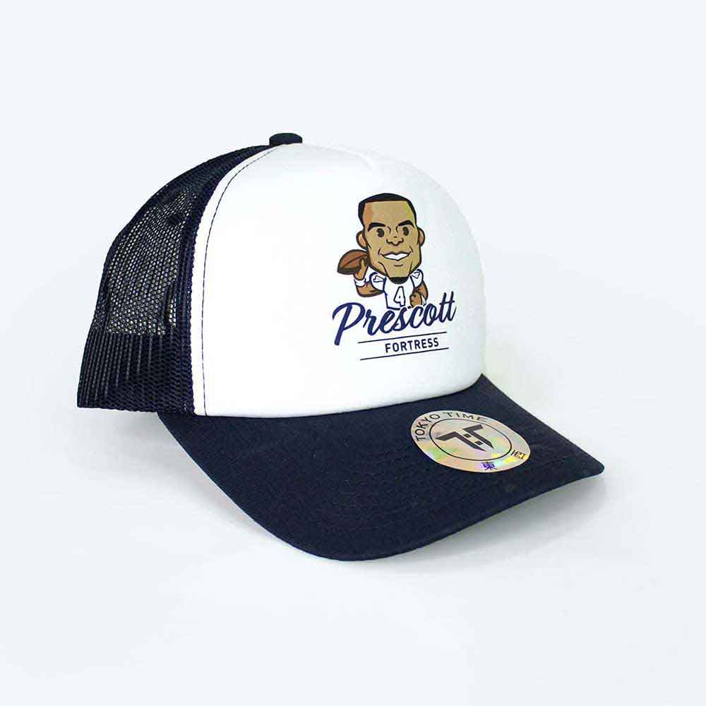 Tokyo Time Dak Prescott NFLPA Emoji Hat White, Blue