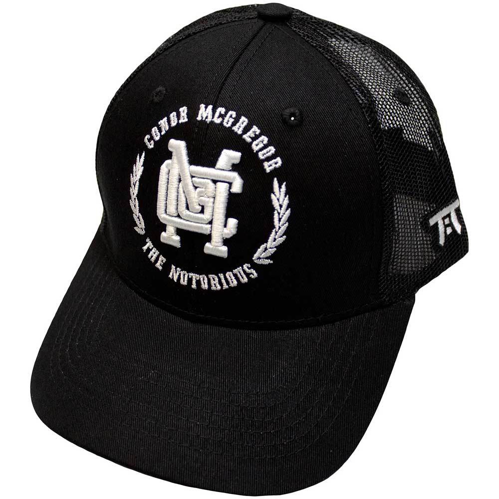 Tokyo Time UFC McGregor White Wreath Logo Hat Black