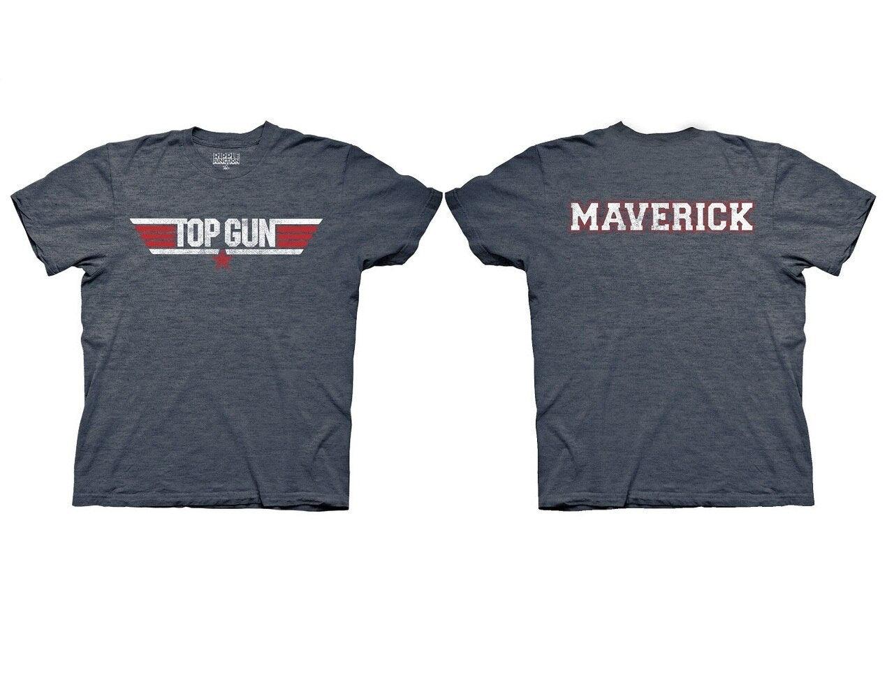 Top Gun Logo and Maverick Name T Shirt