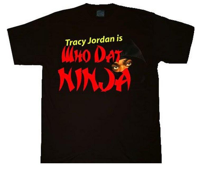 Tracy Jordan Ninja Adult Black T Shirt