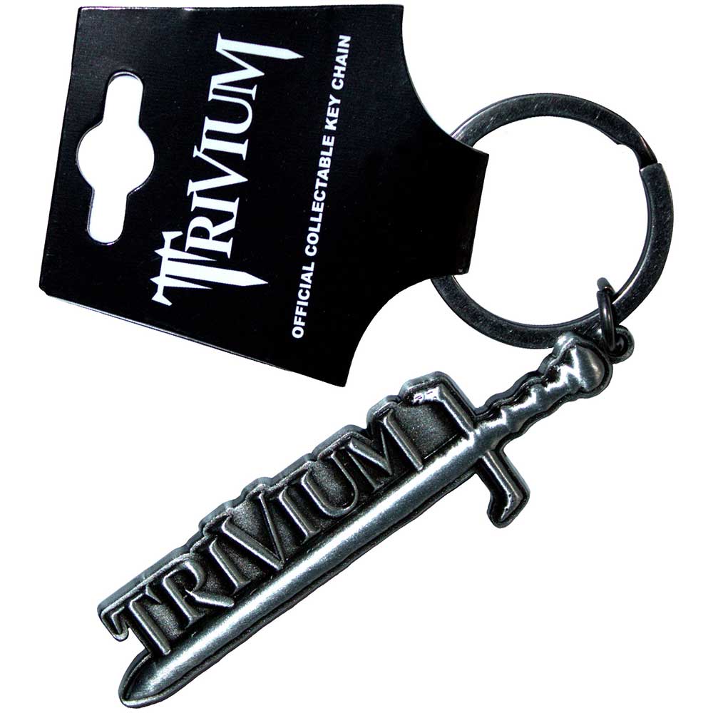 Trivium Silver Sword Keychain