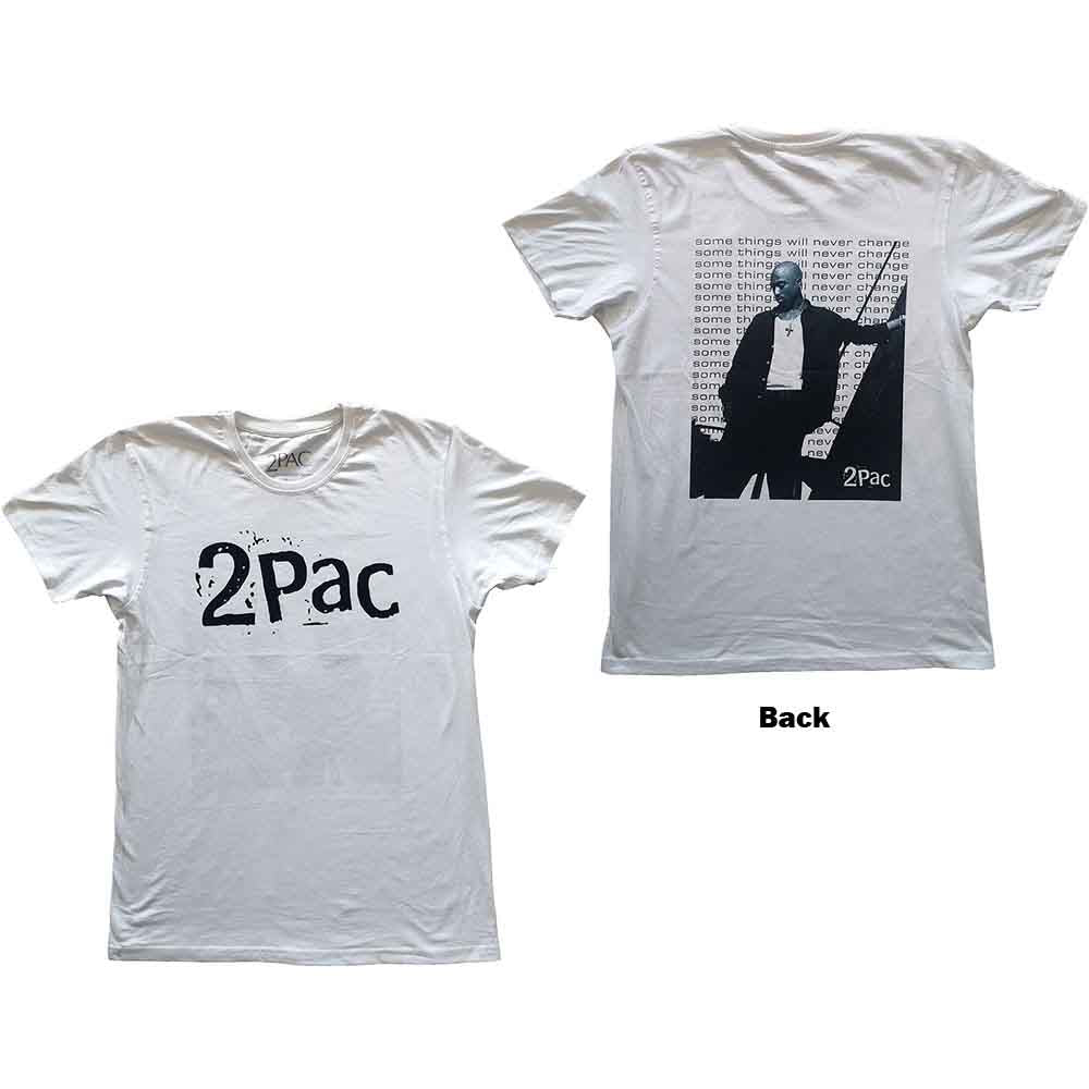 Tupac Changes Back Repeat Mens T Shirt