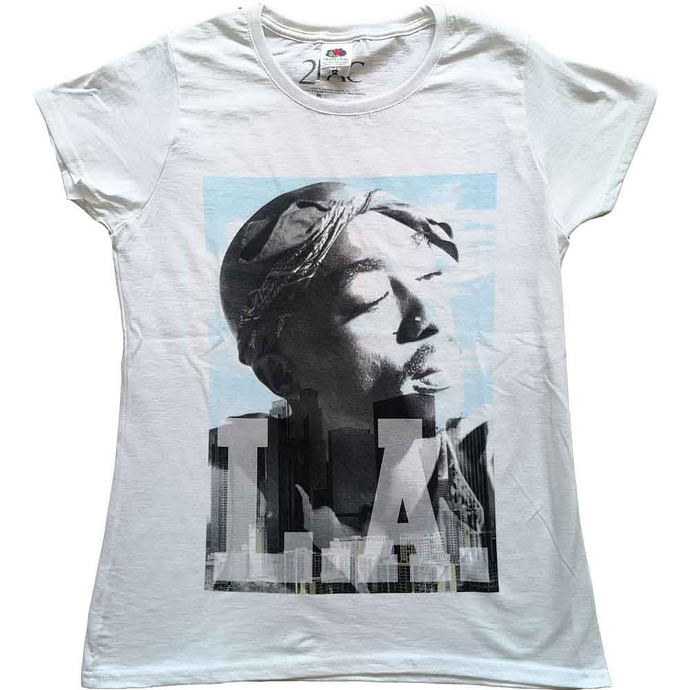 Tupac LA Skyline Womens T Shirt