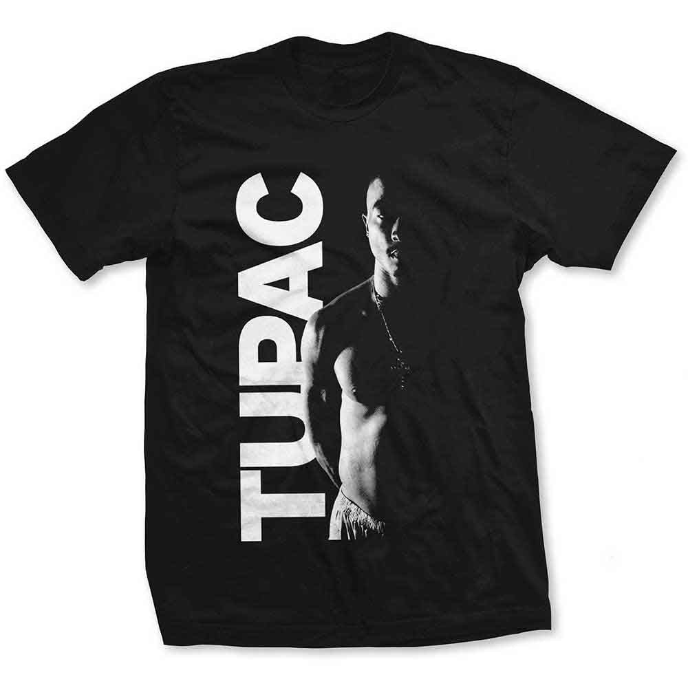 Tupac Side Photo Mens T Shirt