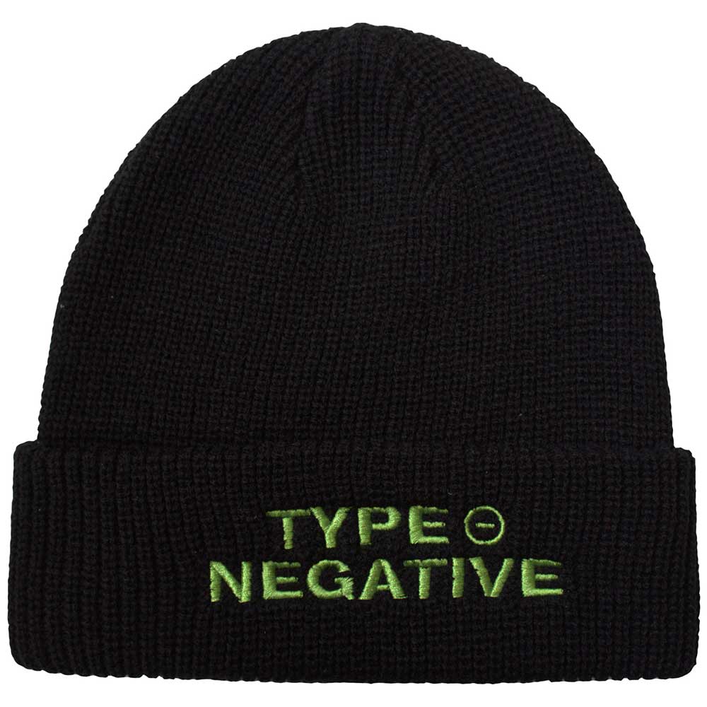 Type O Negative Text Logo Beanie Hat Black