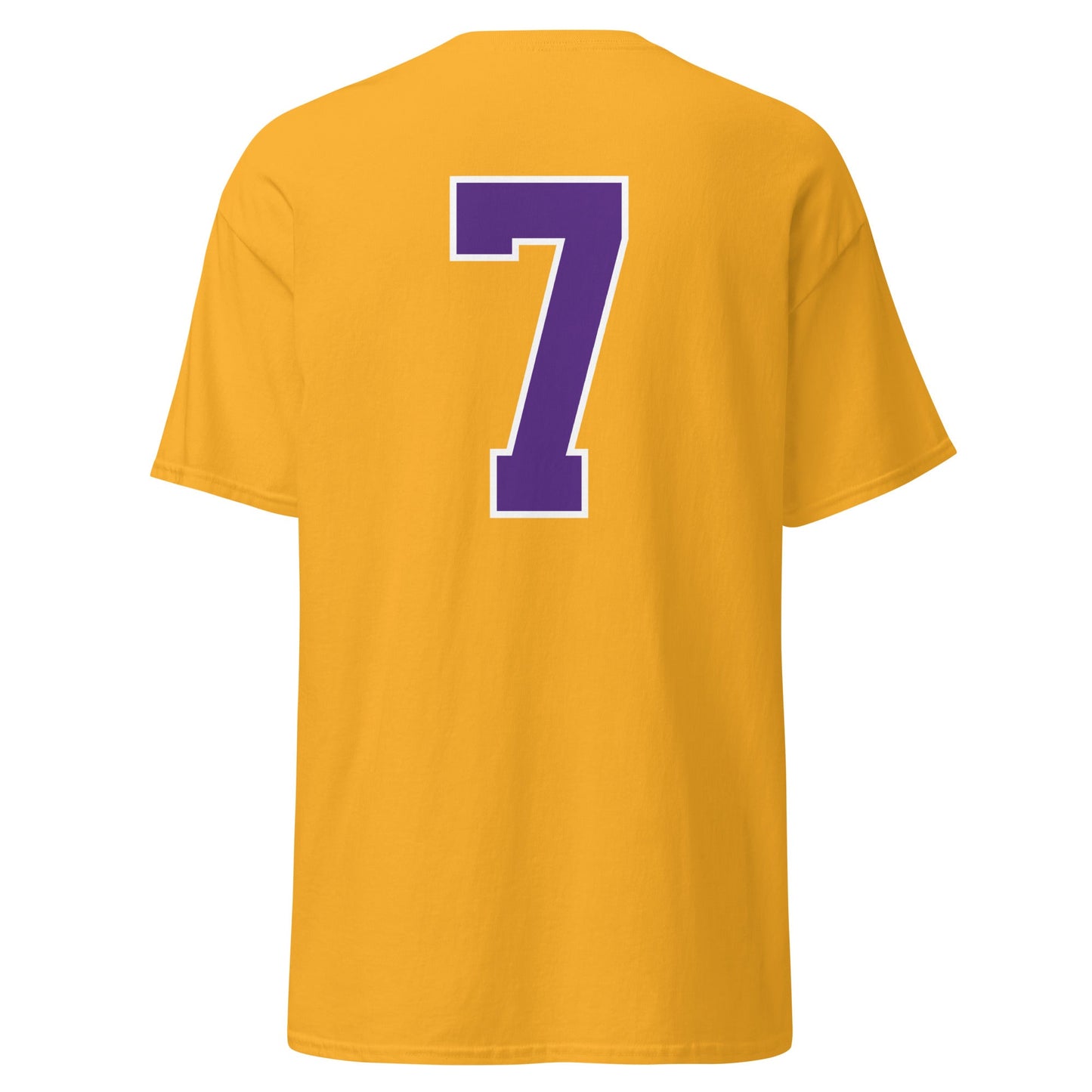 LSU Football 7 Mens T Shirt Gold
