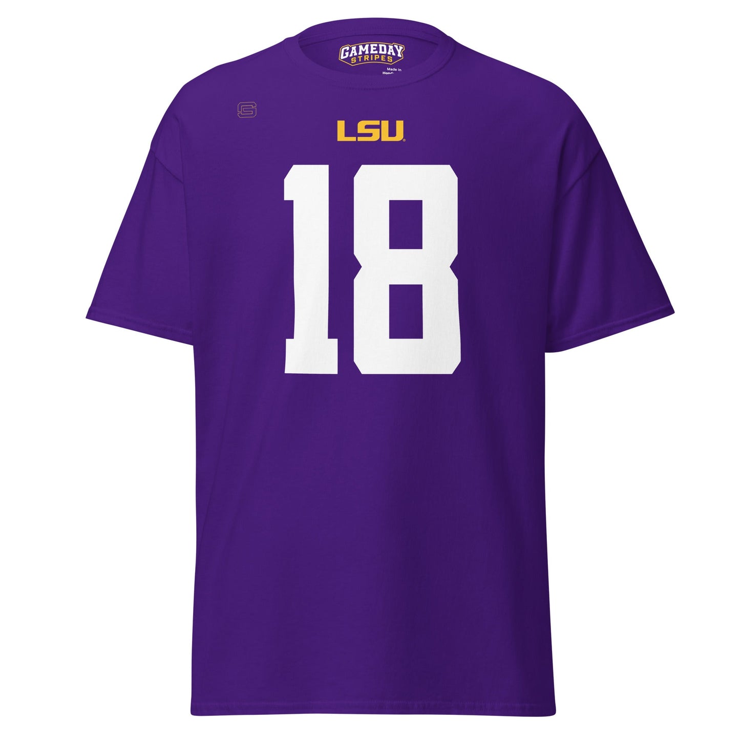 LSU Football 18 Mens T Shirt Purple