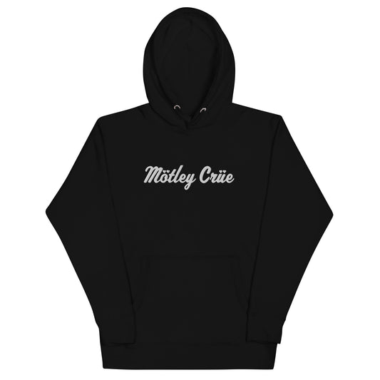 Motley Crue - Cursive HD Embroidered Hoodie
