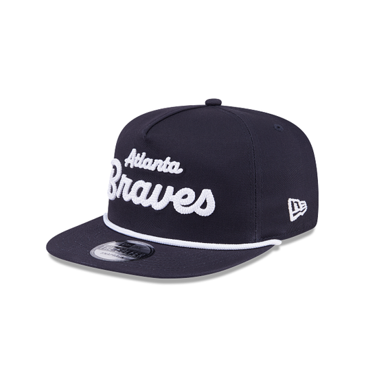 Atlanta Braves - Golfer Team Text Snapback Hat New Era