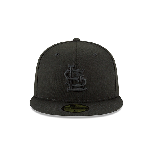 St. Louis Cardinals - 59Fifty Black on Black Hat New Era