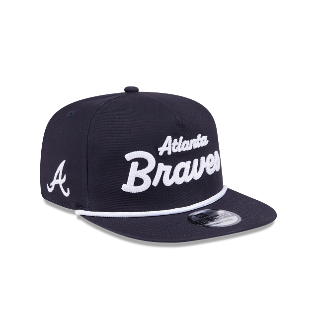 Atlanta Braves - Golfer Team Text Snapback Hat New Era