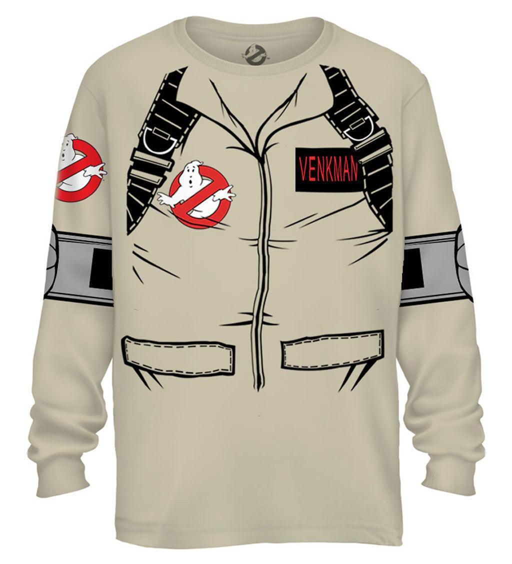 Venkman Long Sleeve Costume T Shirt With Back Print
