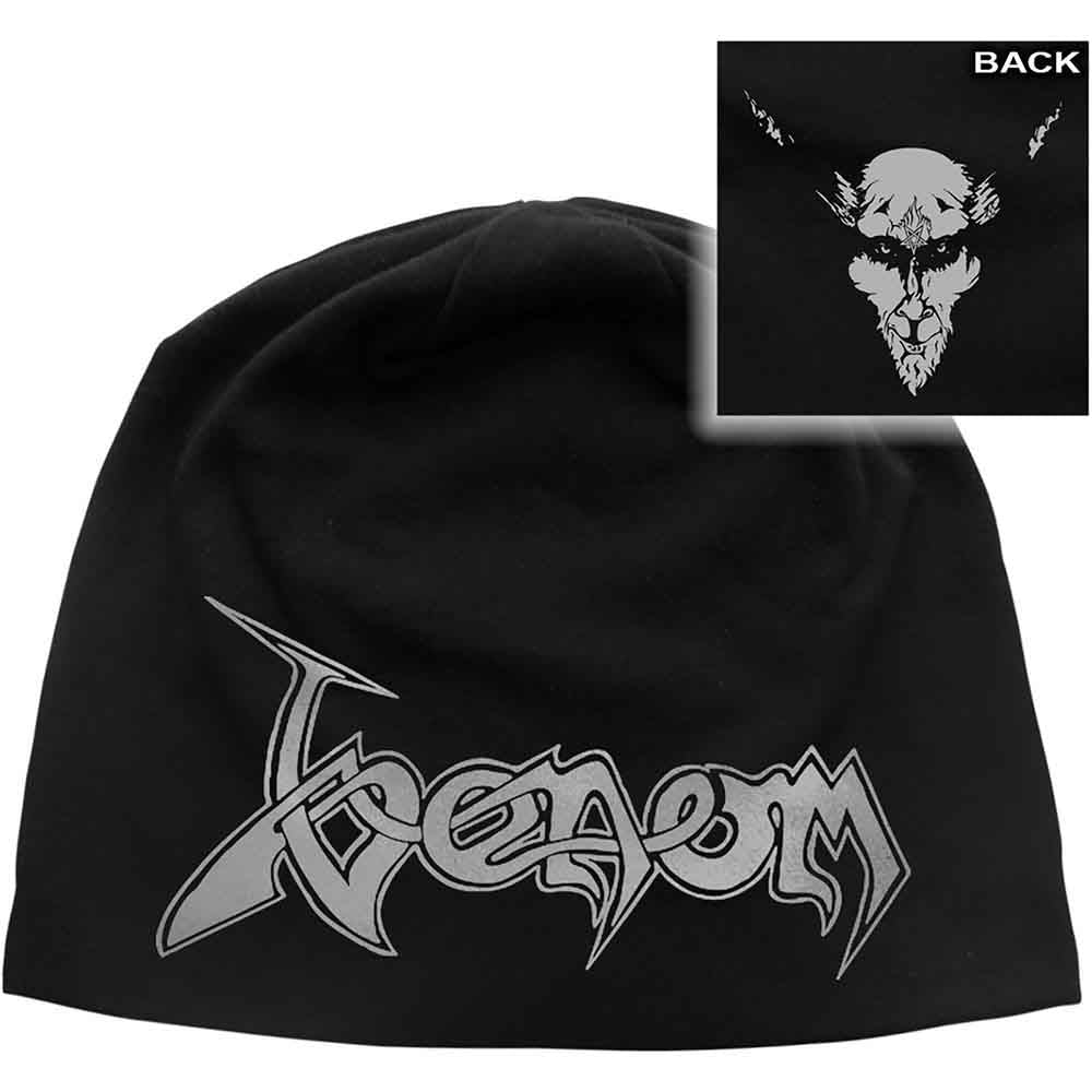 Venom Black Metal Beanie Hat Black