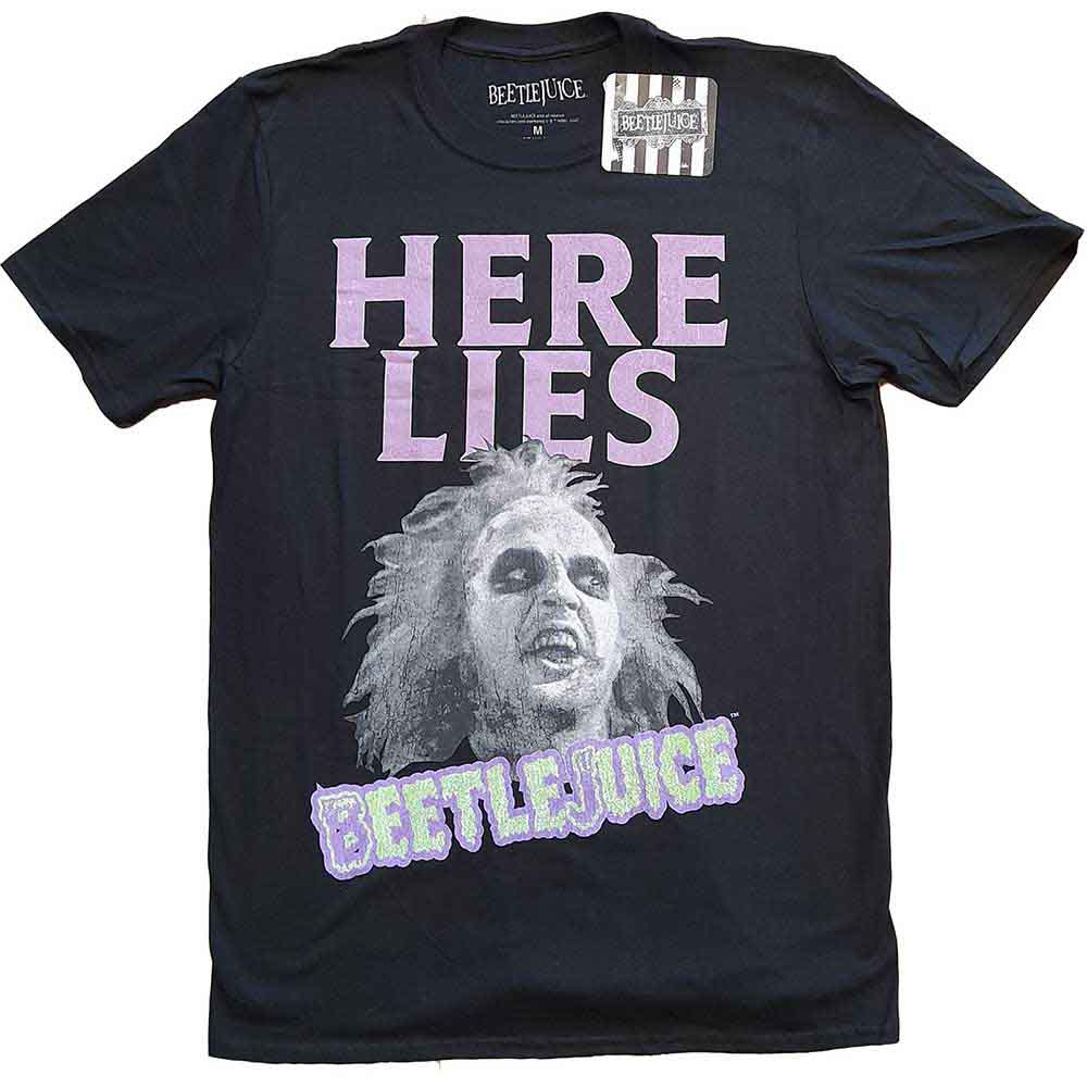 Warner Bros Beetlejuice Here Lies… Mens T Shirt