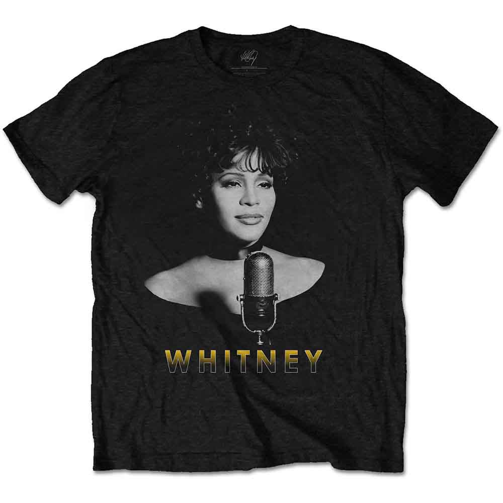 Whitney Houston Black & White Photo Mens T Shirt