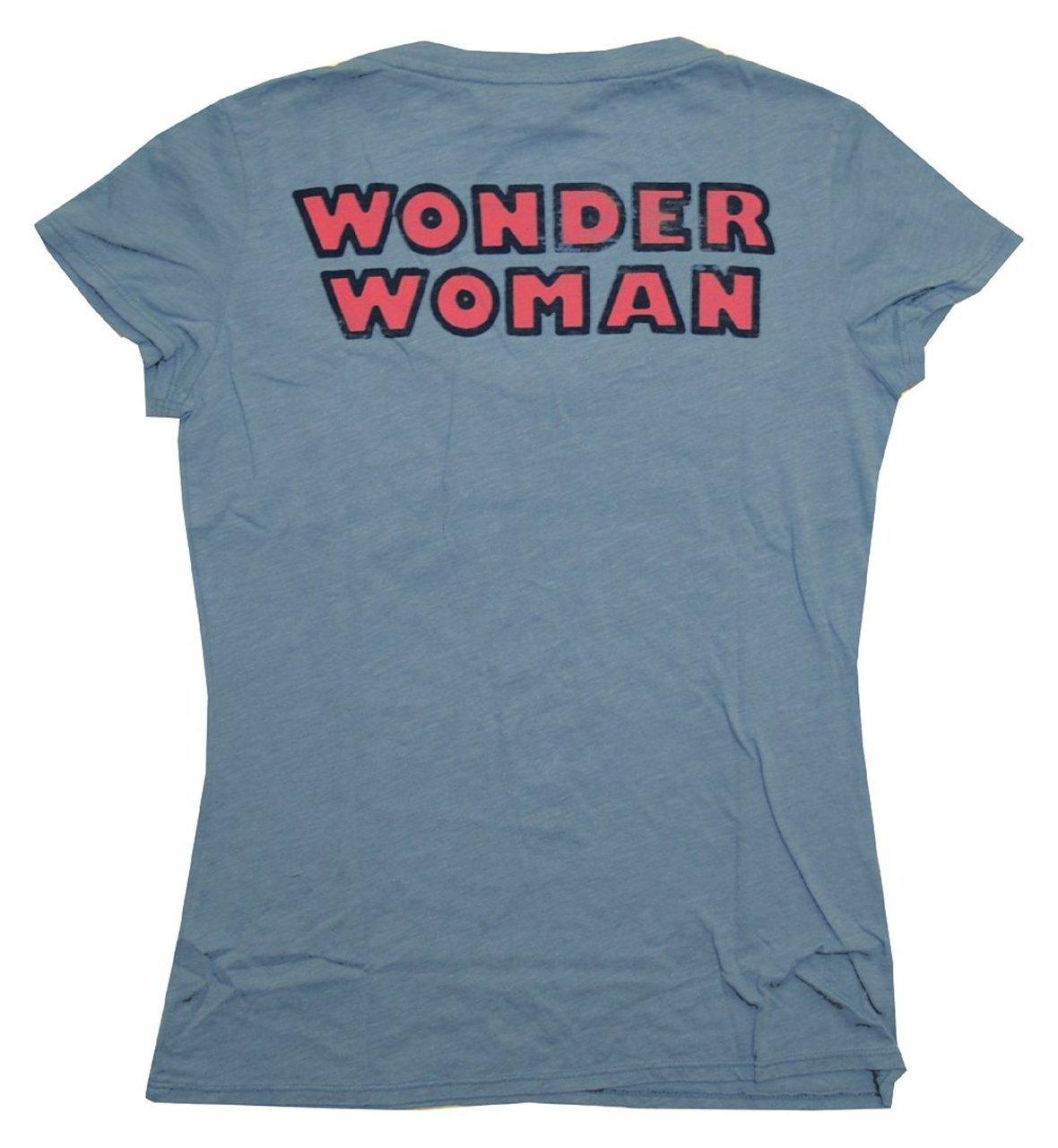 Wonder Woman The Skipper Logo Scoop Neck T Shirt