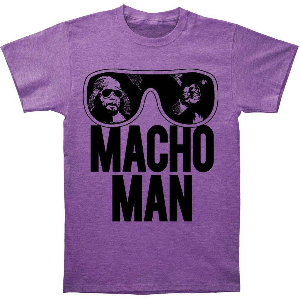 WWE Old School Macho Man PURPLE Glasses T Shirt