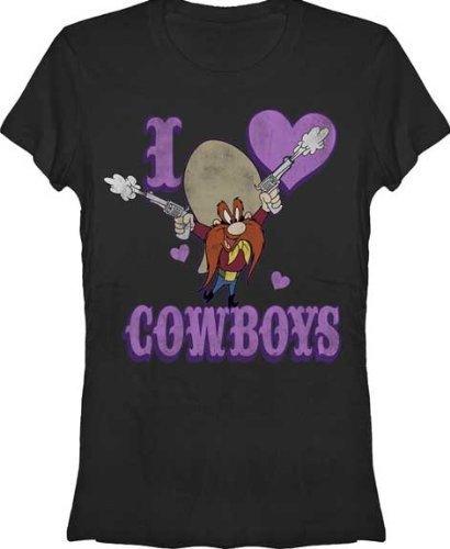 Yosemite Sam I Heart Love Cowboys T Shirt