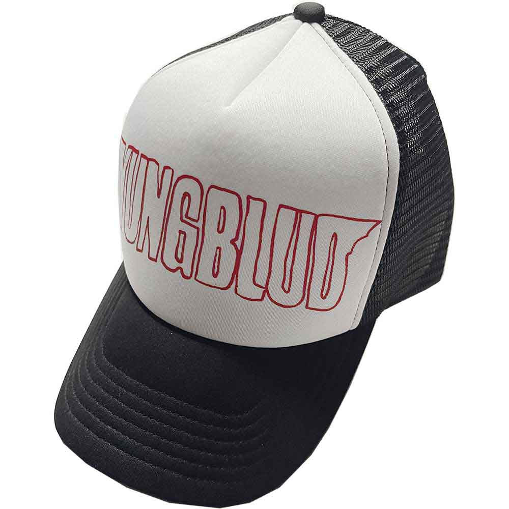 YUNGBLUD Red Logo Outline Hat Black