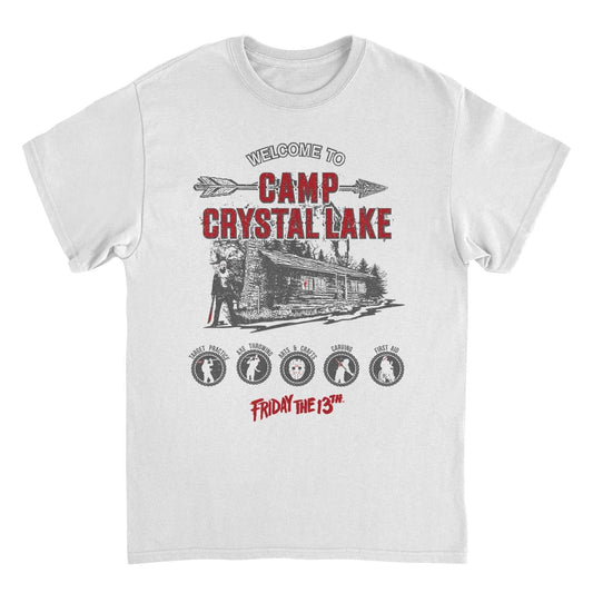 Friday the 13th Camp Crystal Lake Activities White Mens T Shirt