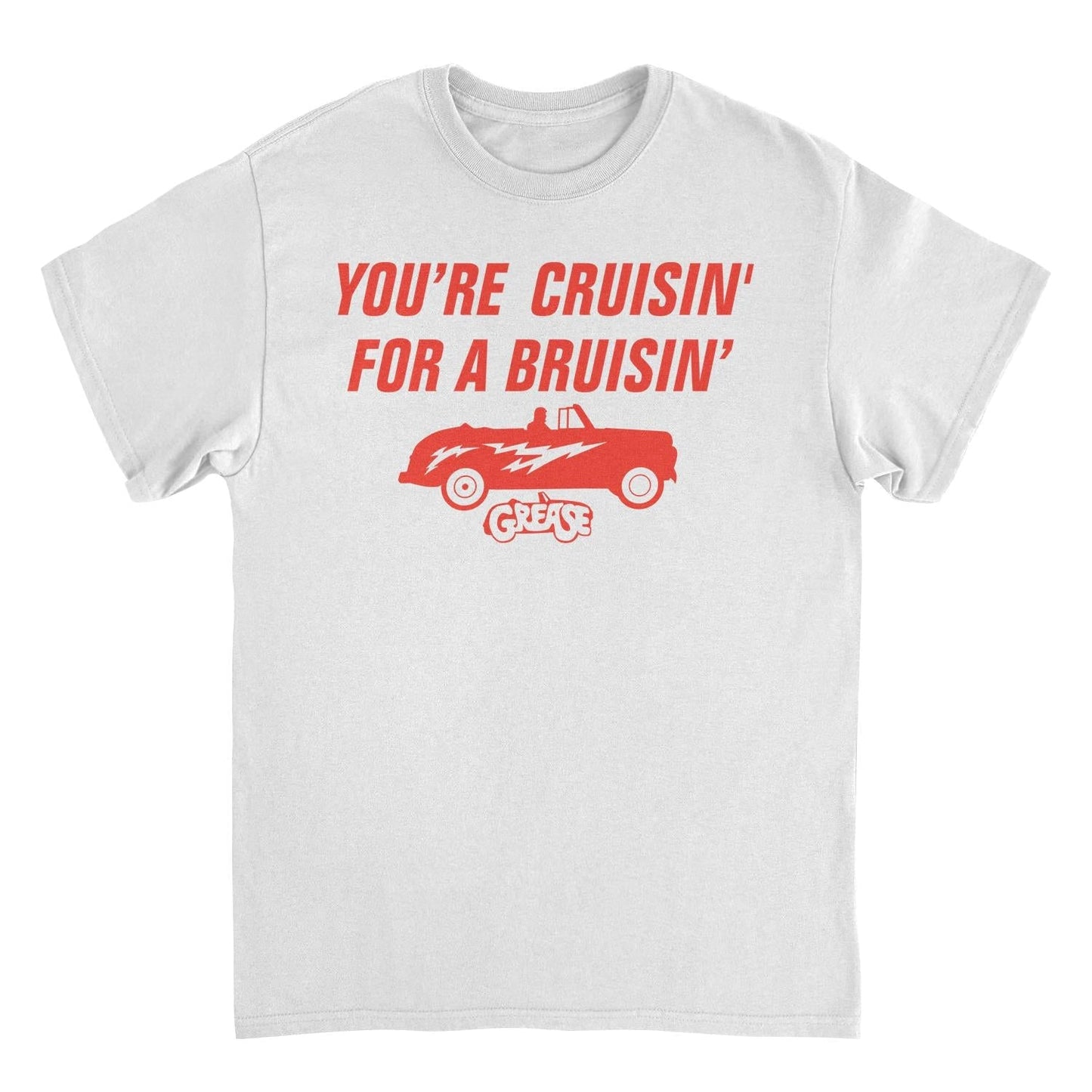 Grease Cruisin For A Bruisin White Mens T Shirt