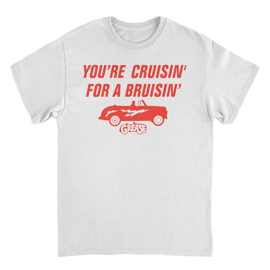Grease Cruisin For A Bruisin White Mens T Shirt