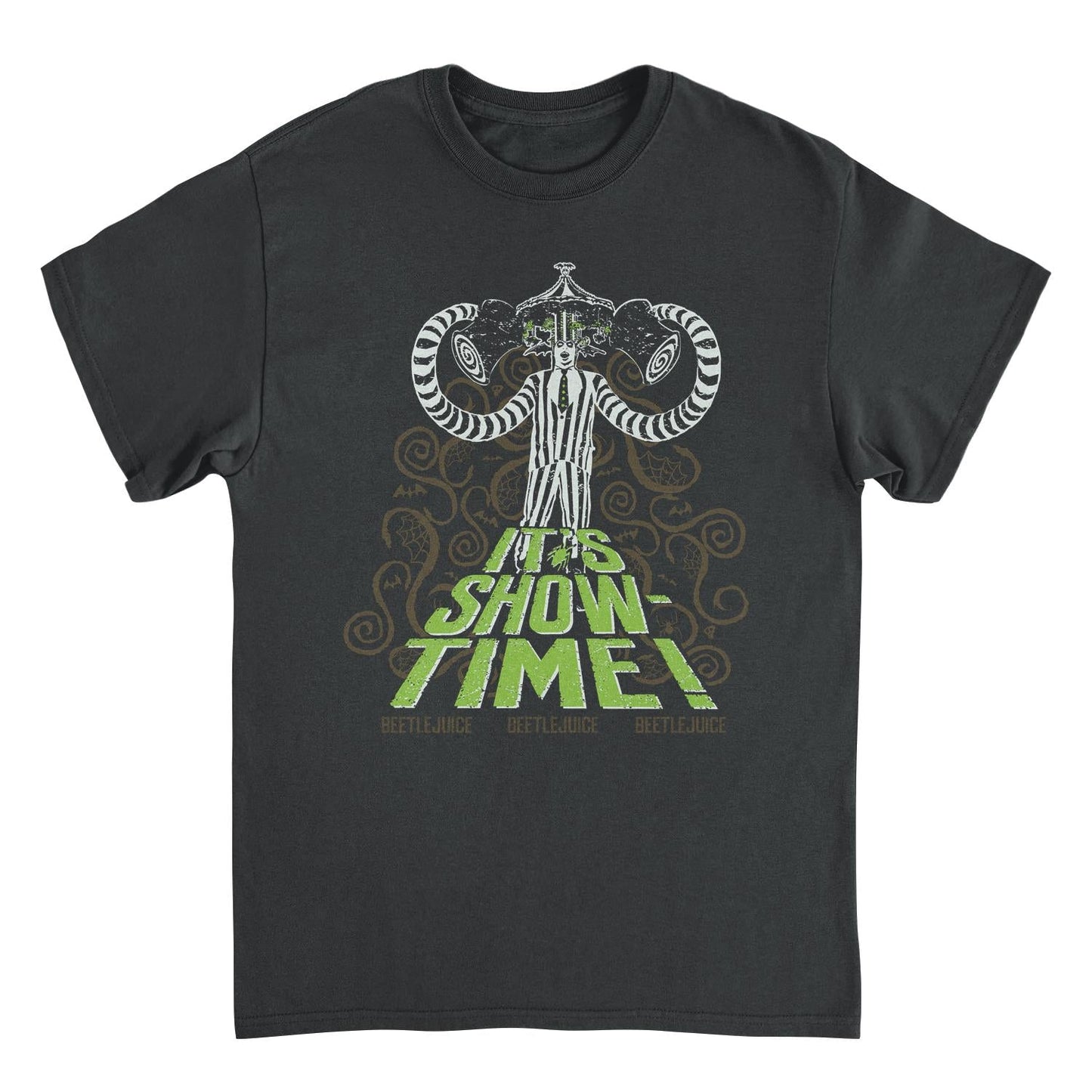 Beetlejuice It's Show-Time Black Mens T Shirt