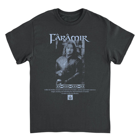Lord of The Rings Faramir of Gondor Black Mens T Shirt