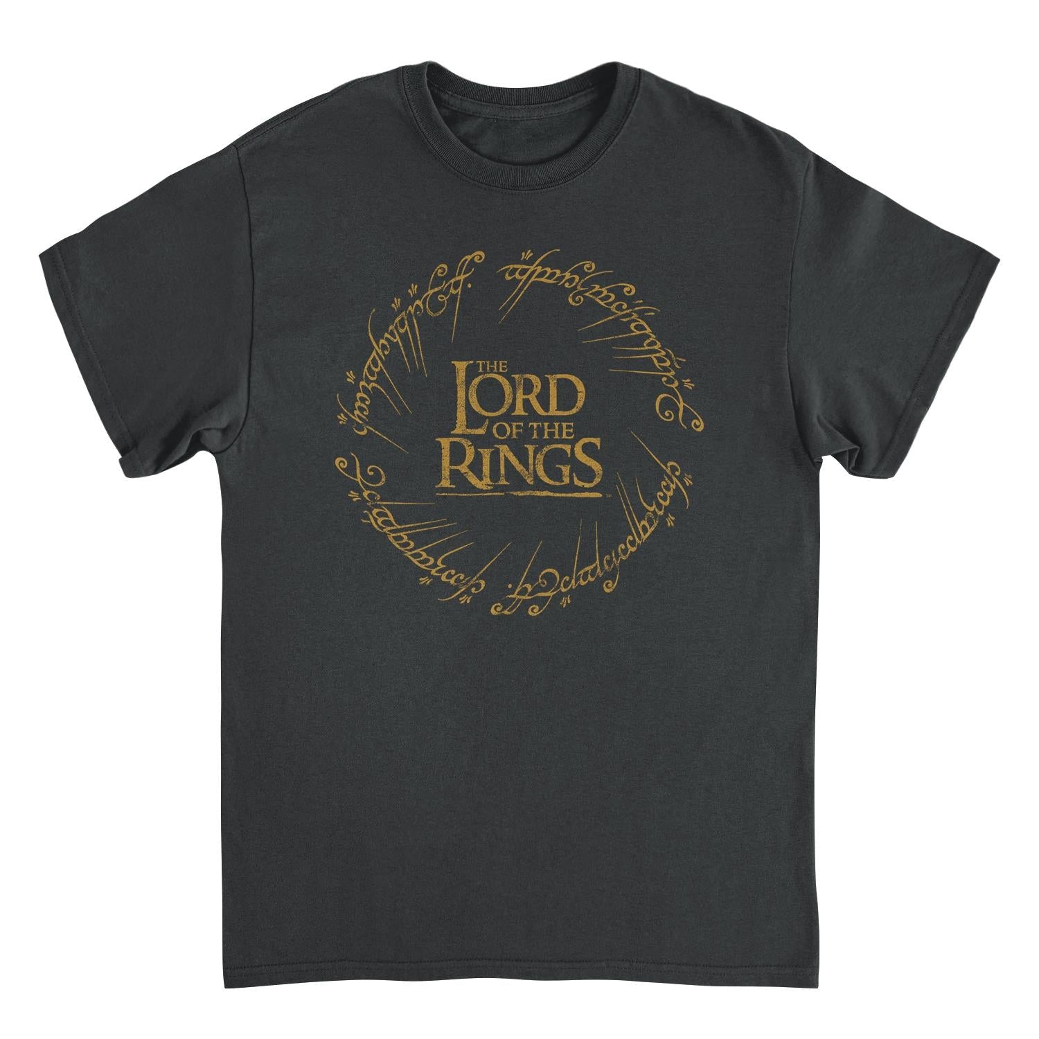 Lord of The Rings One Ring Black Mens T Shirt