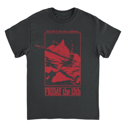 Nightmare on Elm Street Mono Poster Black Mens T Shirt