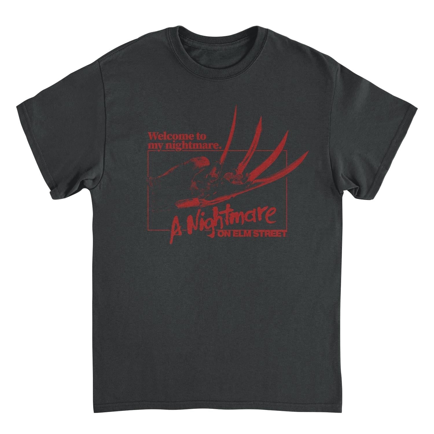 Nightmare on Elm Street Welcome To My Nightmare Black Mens T Shirt