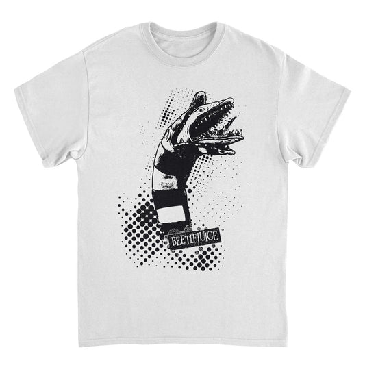 Beetlejuice Sandworm Attack White Mens T Shirt