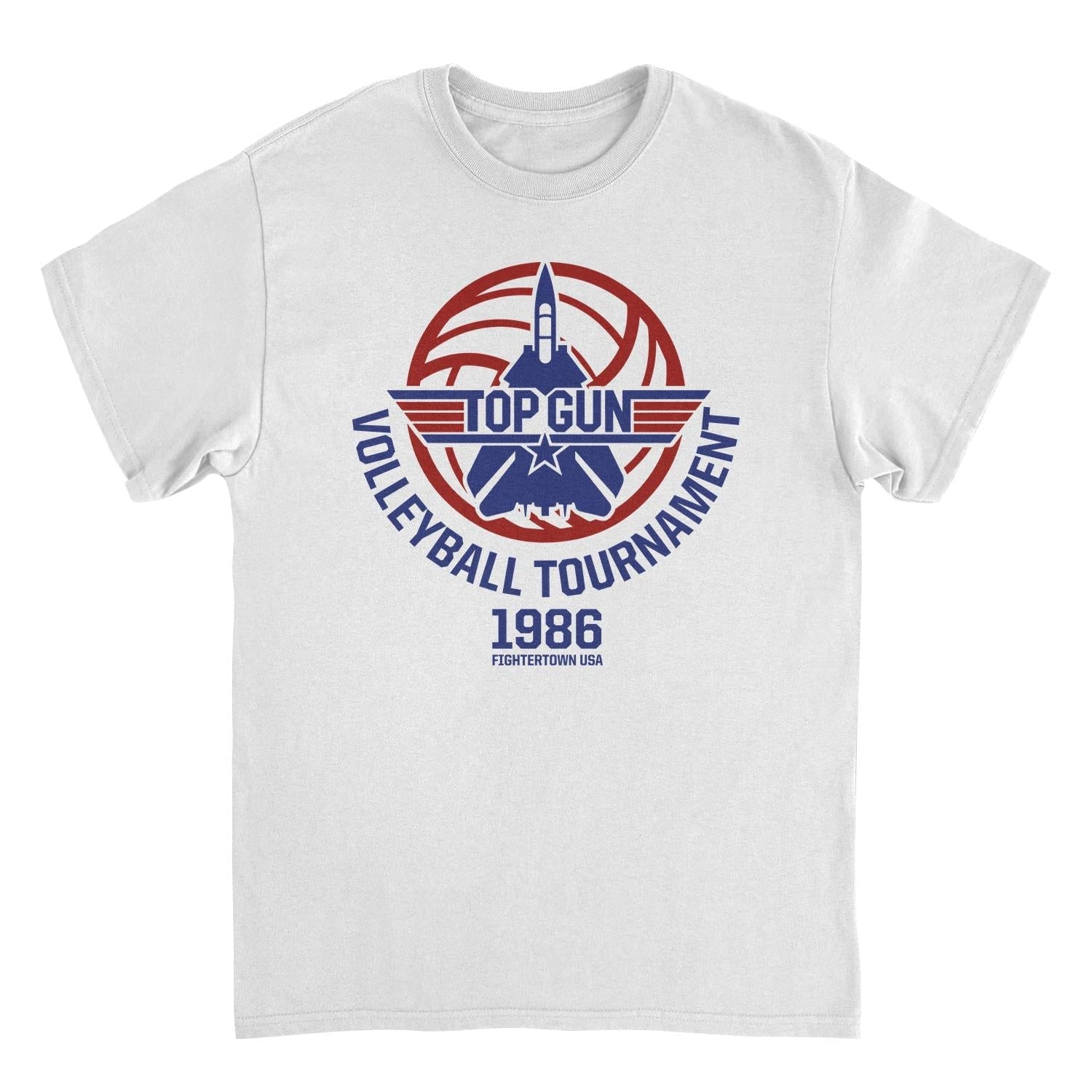 Top Gun Volleyball Tournament White Mens T Shirt