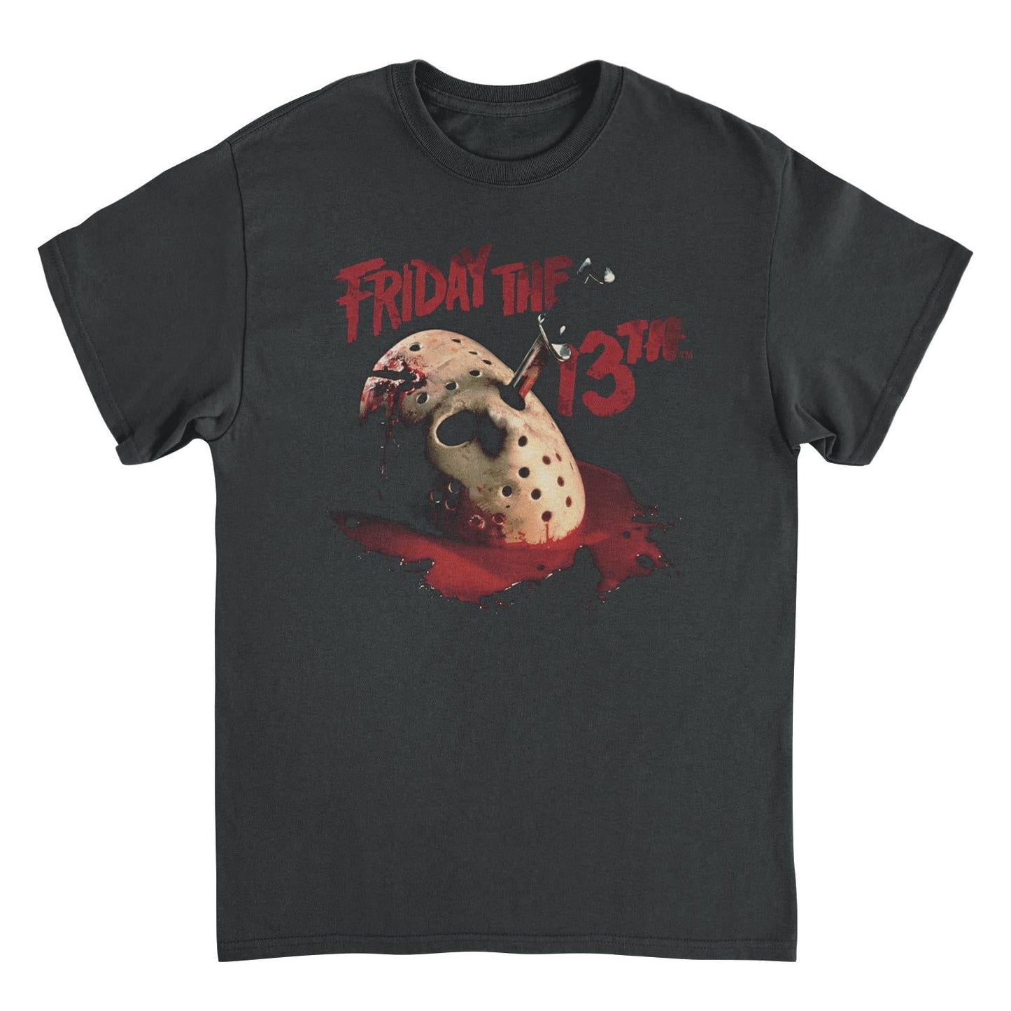 Friday the 13th Jason Mask Black Mens T Shirt