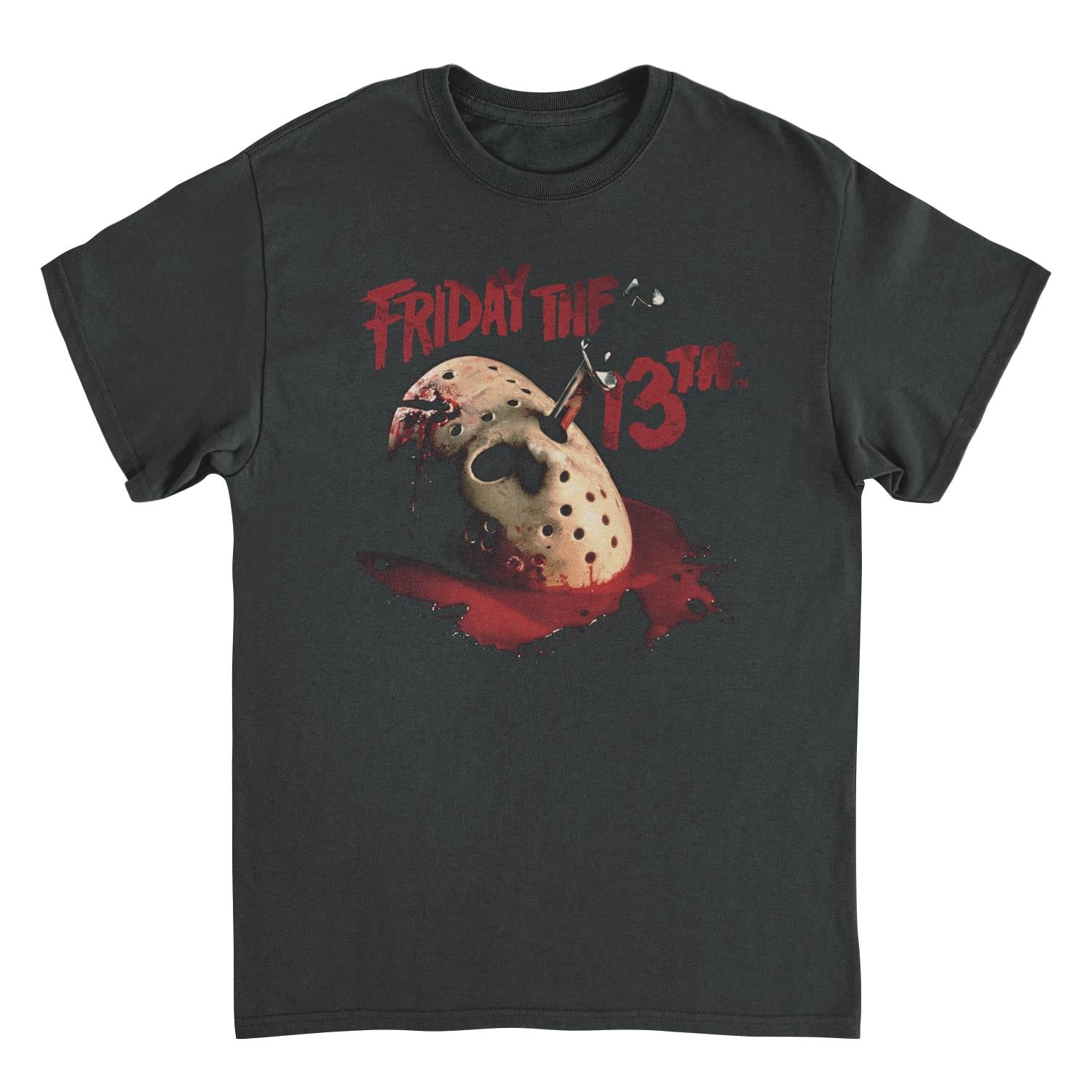 Friday the 13th Jason Mask Black Mens T Shirt