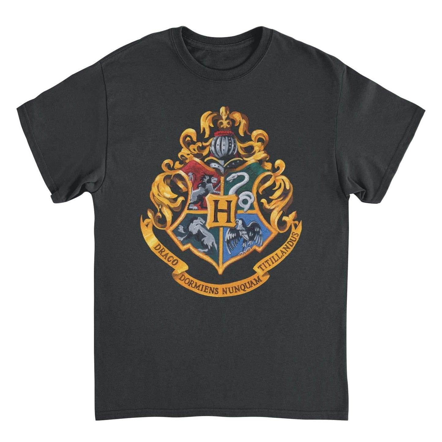 Harry Potter Hogwarts Black Mens T Shirt