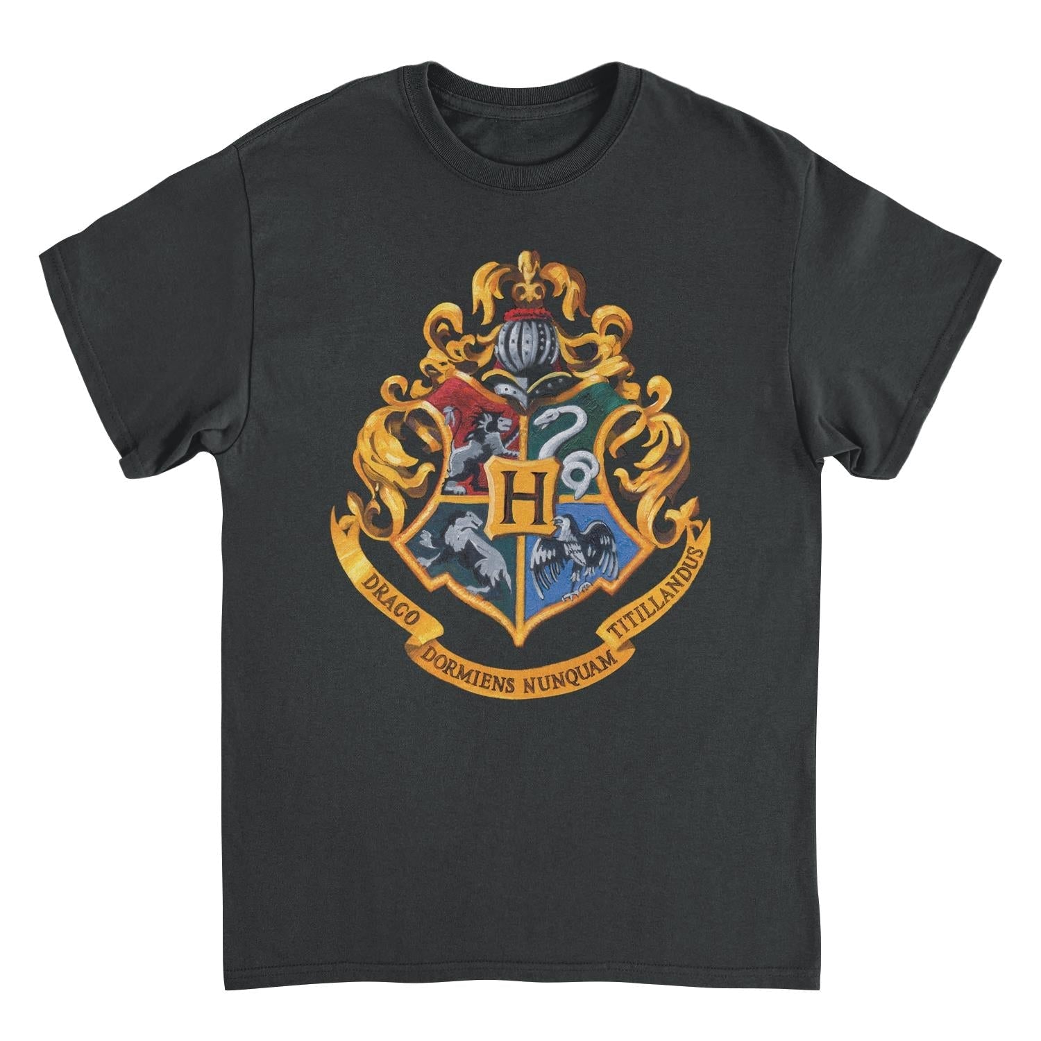 Harry Potter Hogwarts Black Mens T Shirt