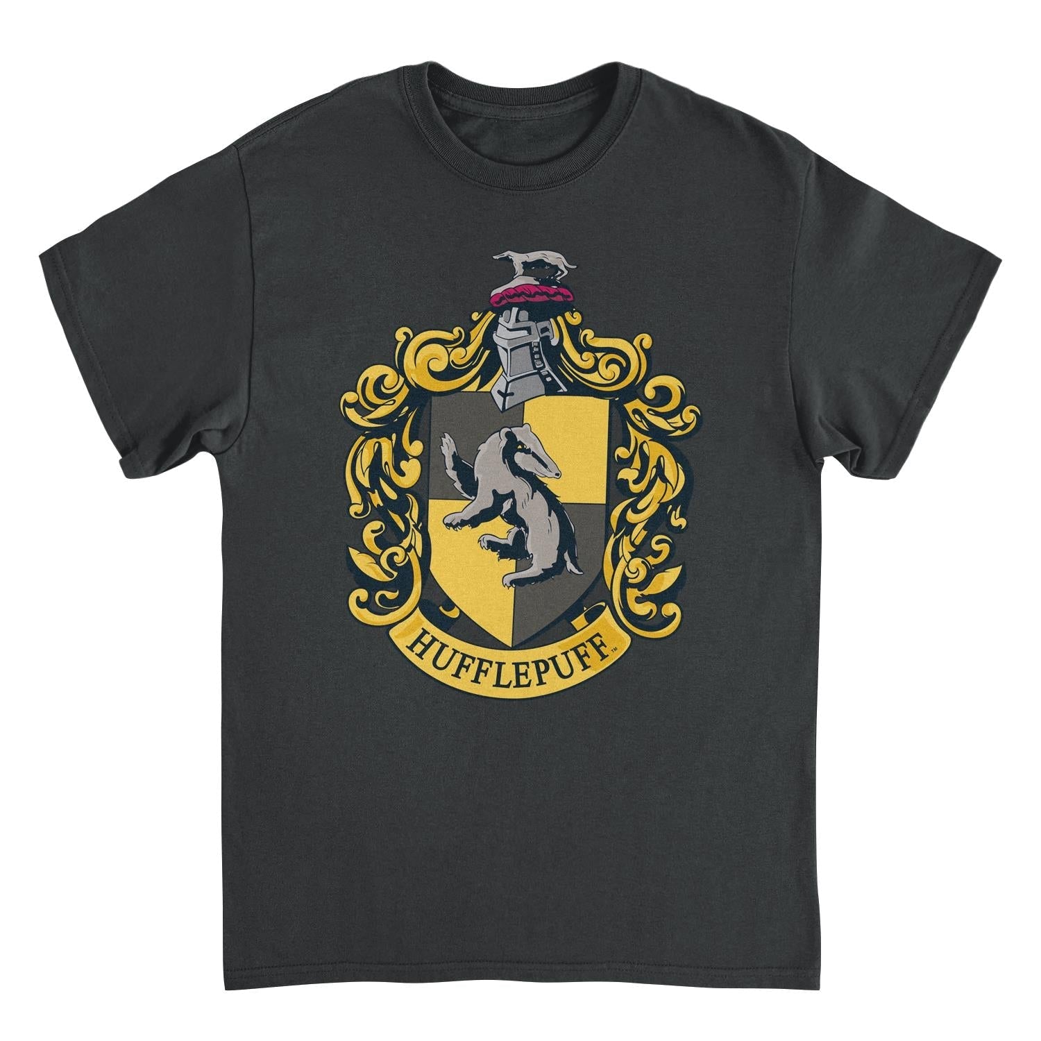 Harry Potter Hufflepuff Black Mens T Shirt
