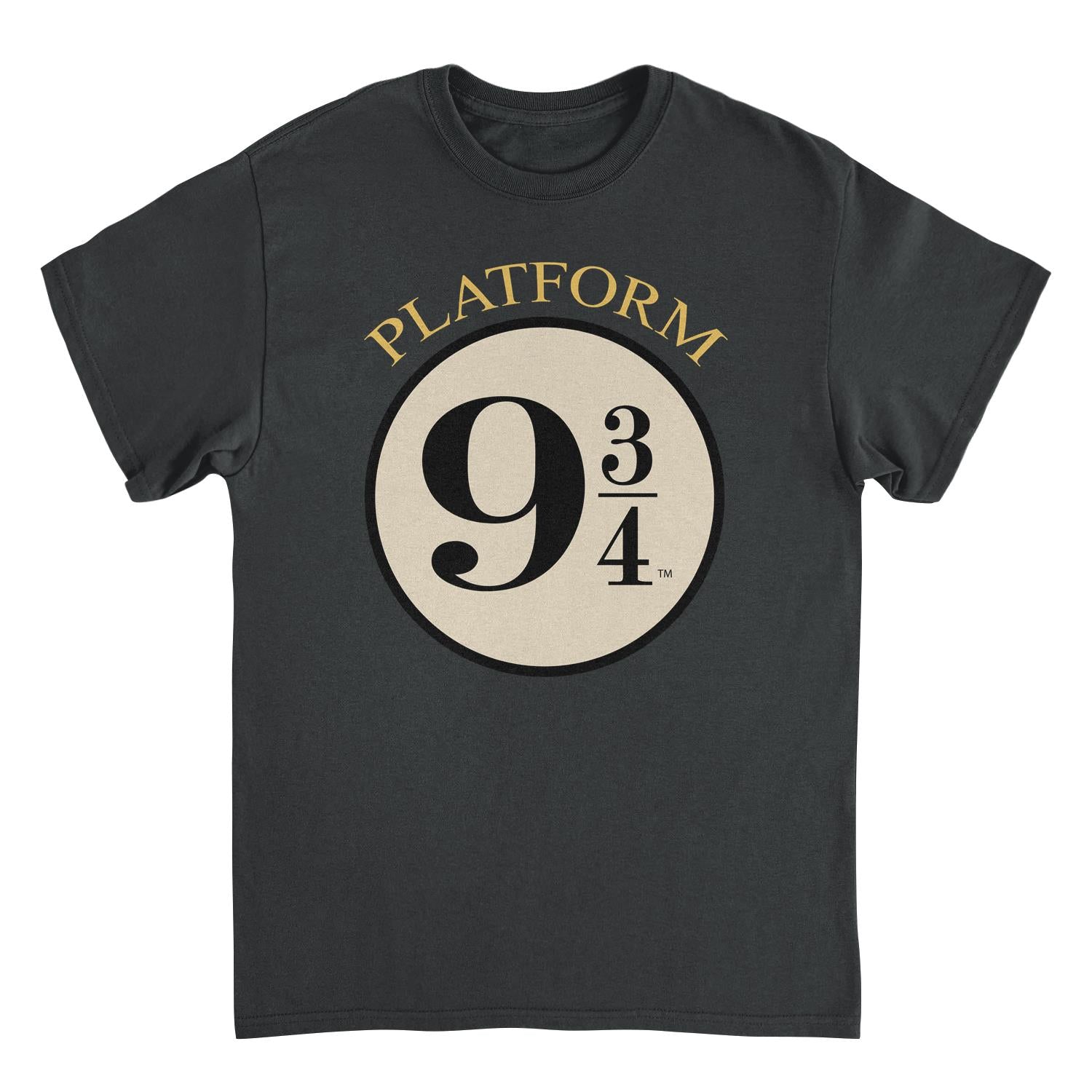 Harry Potter Platform Nine and Three Quarters Black Mens T Shirt