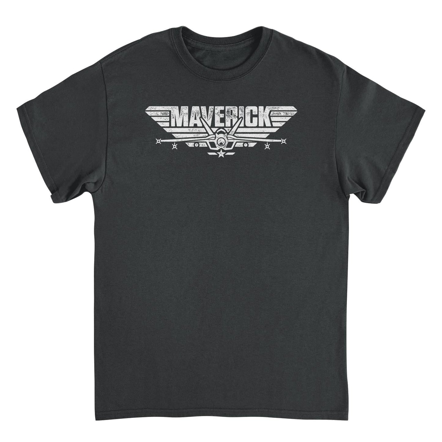 Top Gun Maverick Logo Black Mens T Shirt